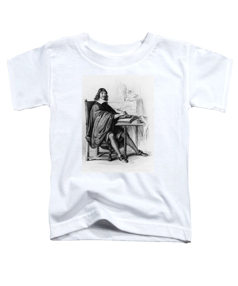 Rene Descartes Toddler T-Shirt featuring the photograph Rene Descartes, French Polymath #3 by Science Source