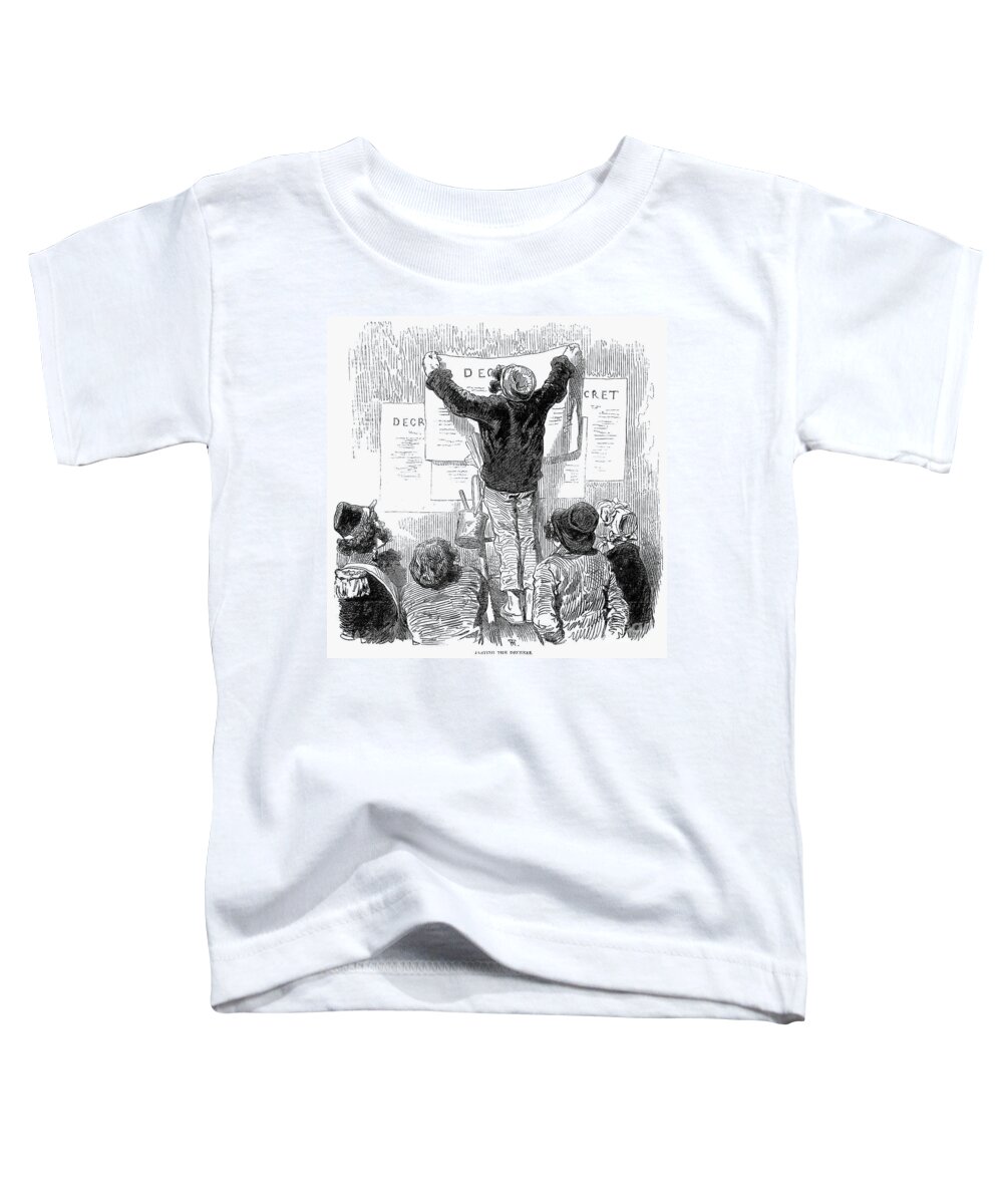 1848 Toddler T-Shirt featuring the drawing France - Revolution Of 1848 #11 by Granger