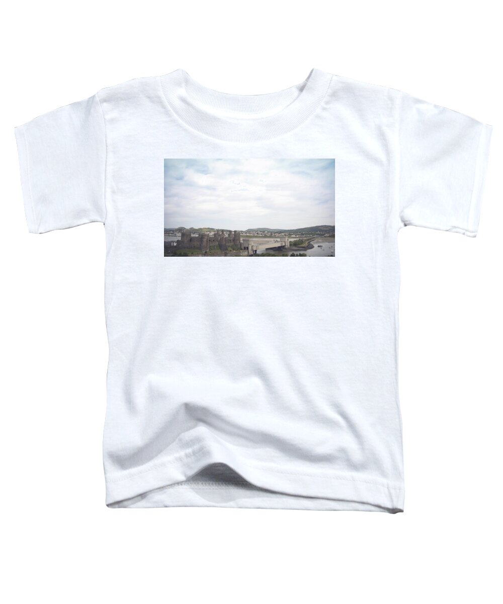 Castles Toddler T-Shirt featuring the photograph Conwy castle #5 by Christopher Rowlands