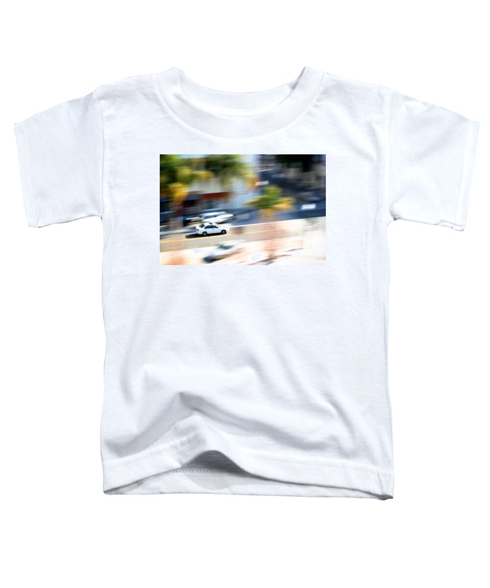 Car Toddler T-Shirt featuring the photograph Car In Motion by Henrik Lehnerer