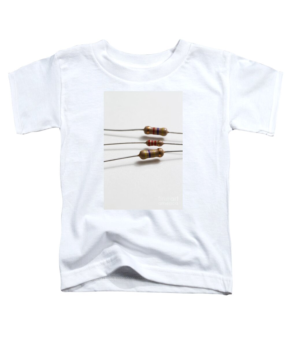 Component Toddler T-Shirt featuring the photograph Carbon Film Resistors by Photo Researchers, Inc.