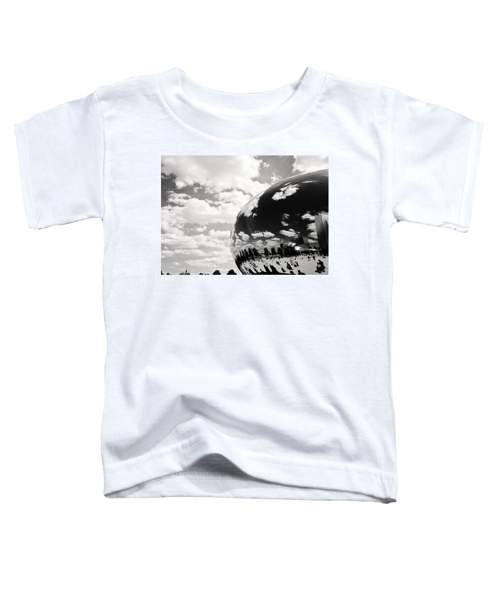 Bean Toddler T-Shirt featuring the photograph Chicago's Cloud Gate by Laura Kinker