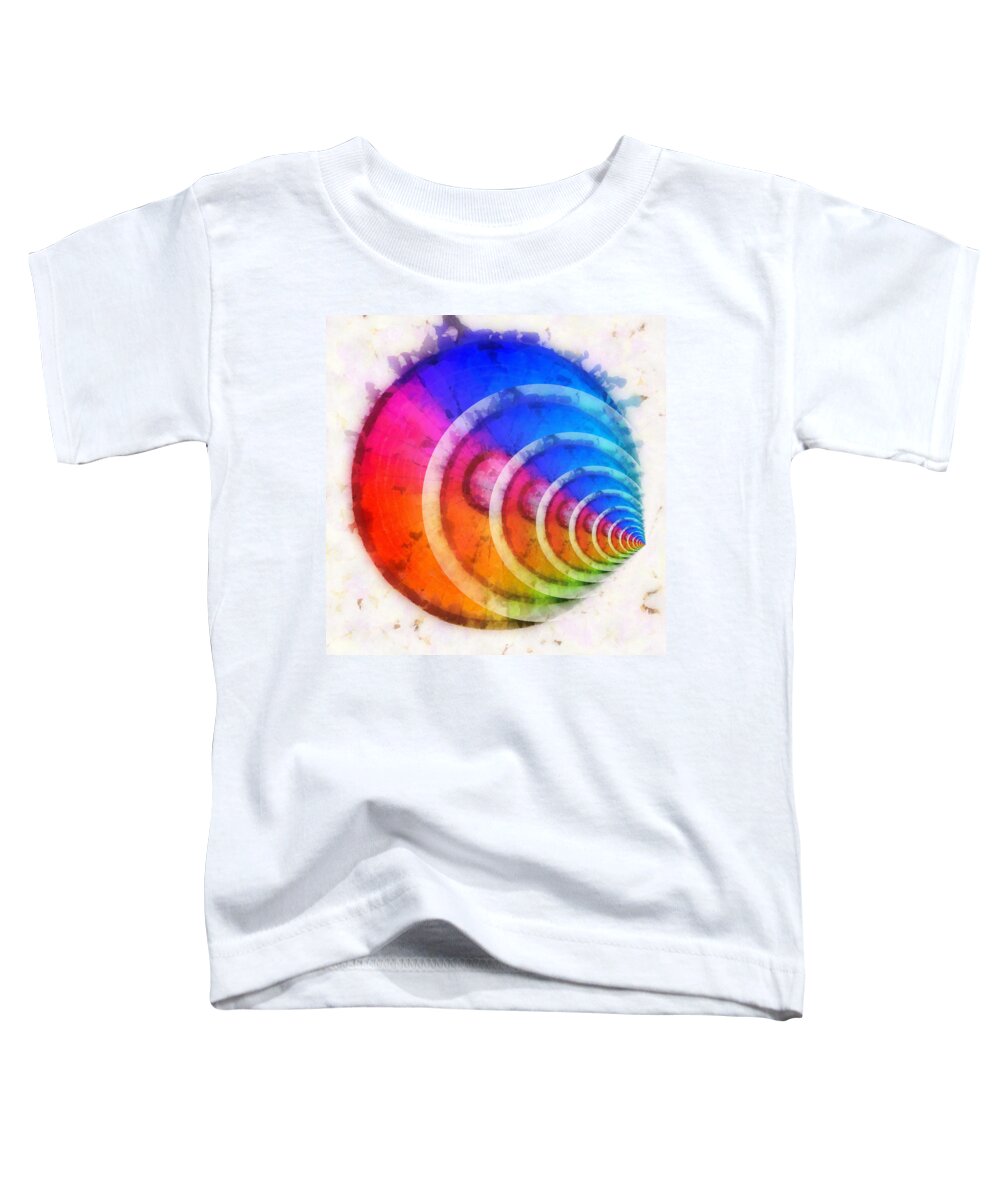 Code Toddler T-Shirt featuring the digital art Code Of Colors 8 by Angelina Tamez