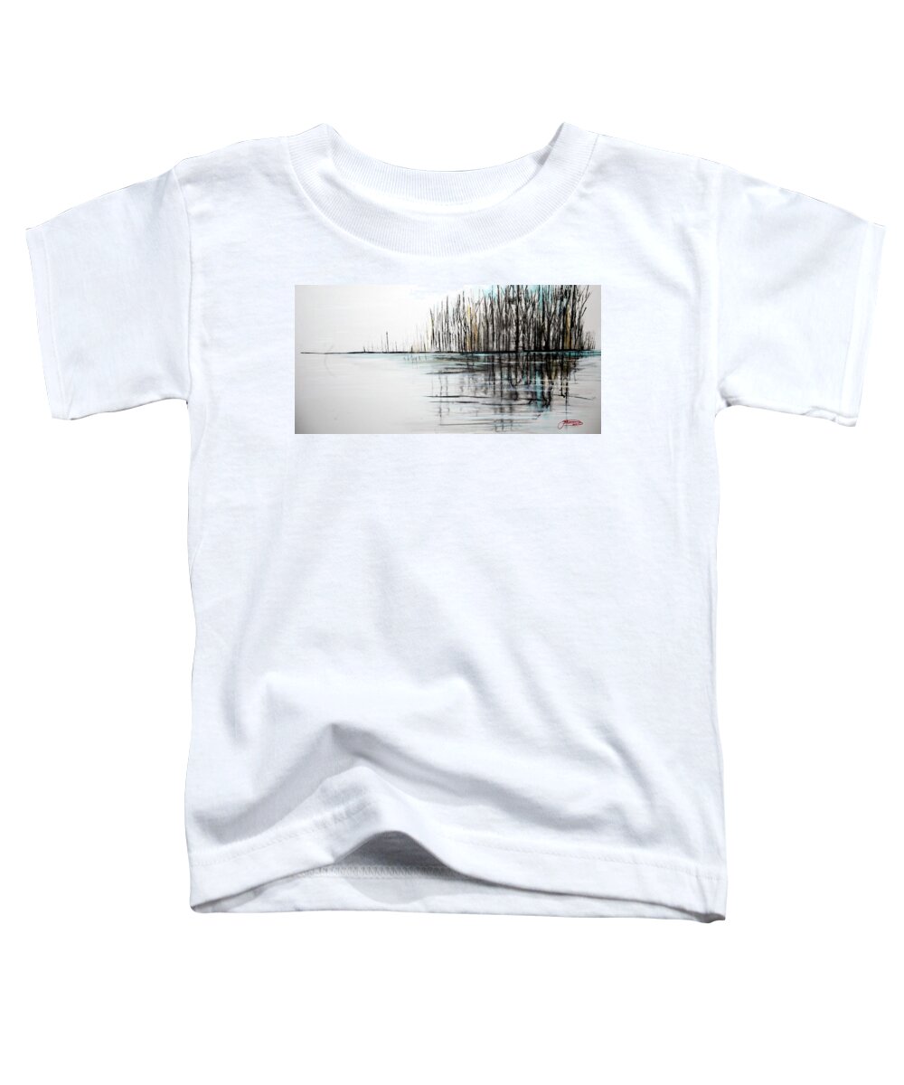 Jack Diamond Toddler T-Shirt featuring the painting Cool Day by Jack Diamond