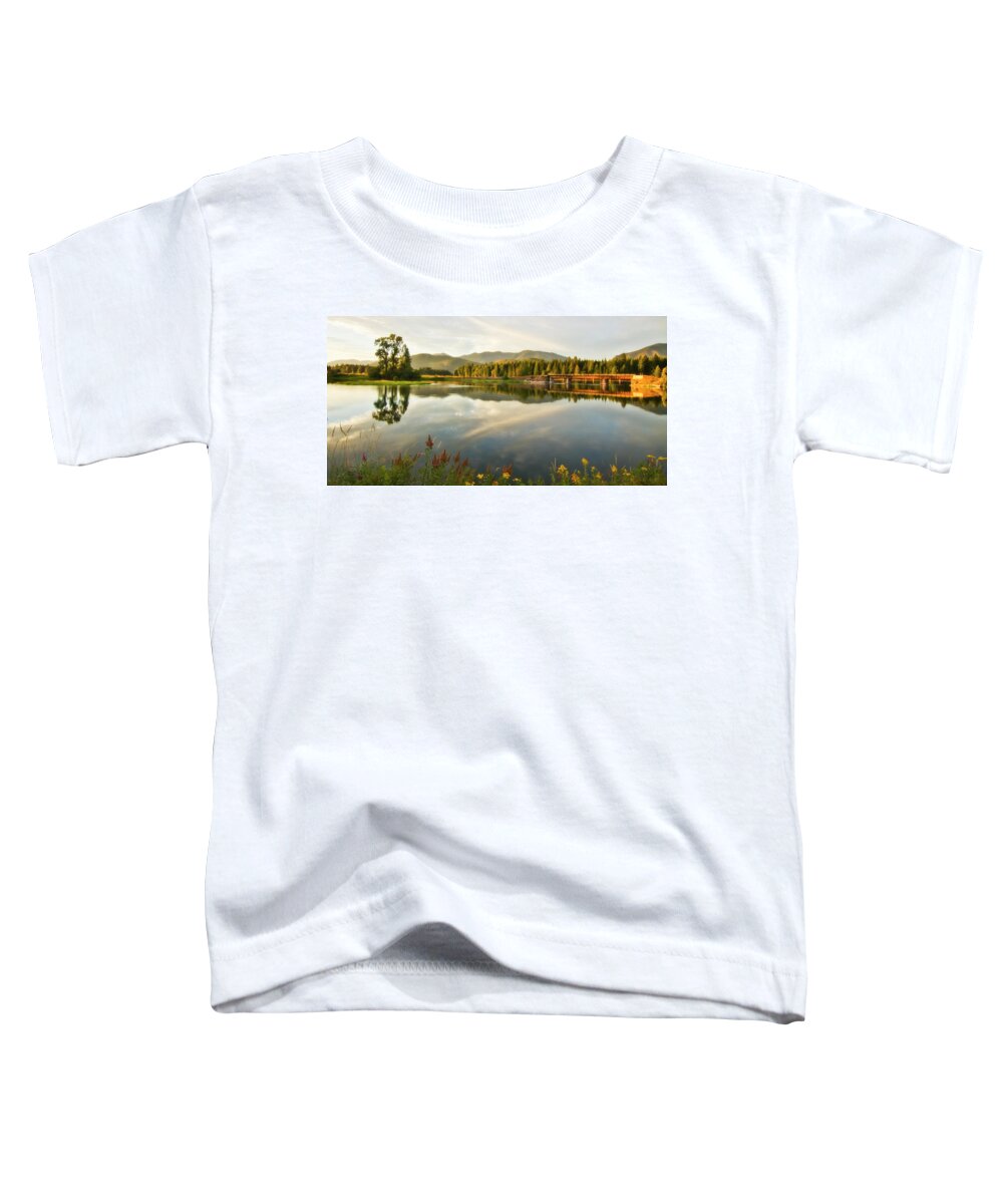 North Idaho Toddler T-Shirt featuring the photograph Deer Island Bridge by Albert Seger