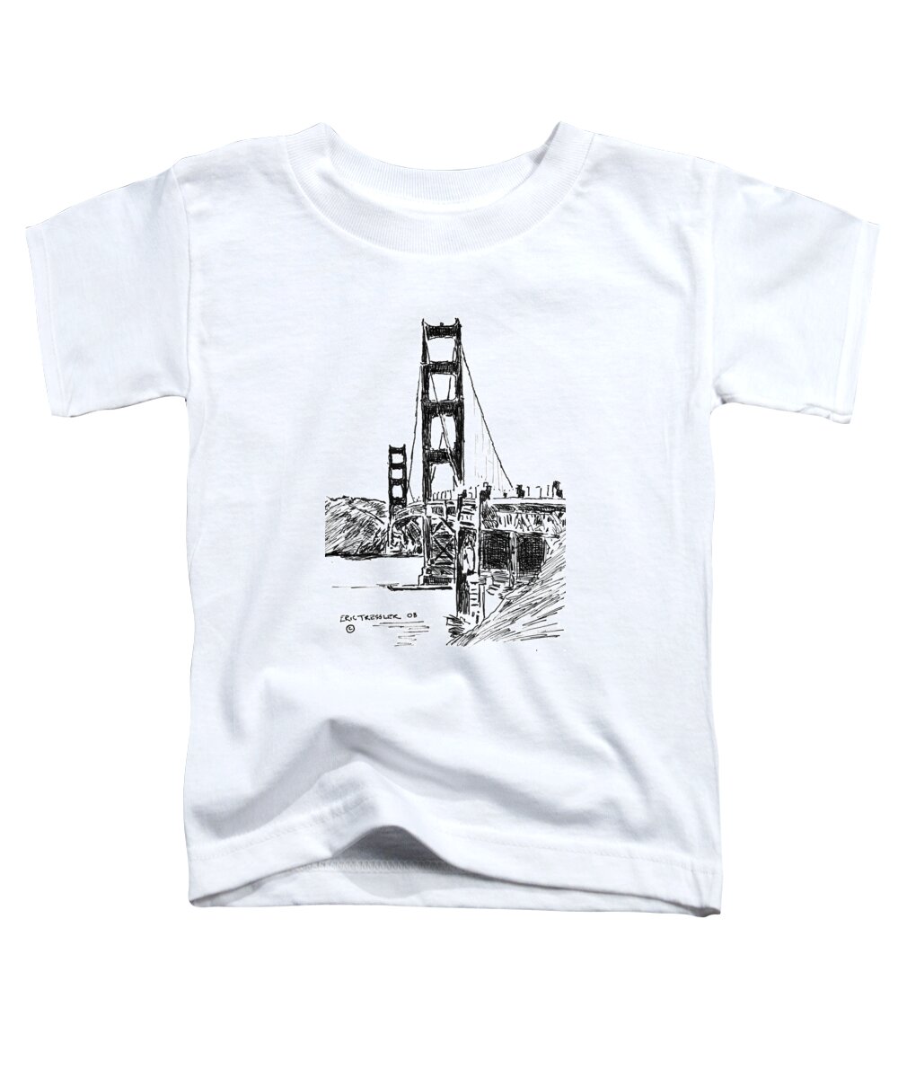 Golden Gate Toddler T-Shirt featuring the photograph Golden Gate Bridge by Eric Tressler