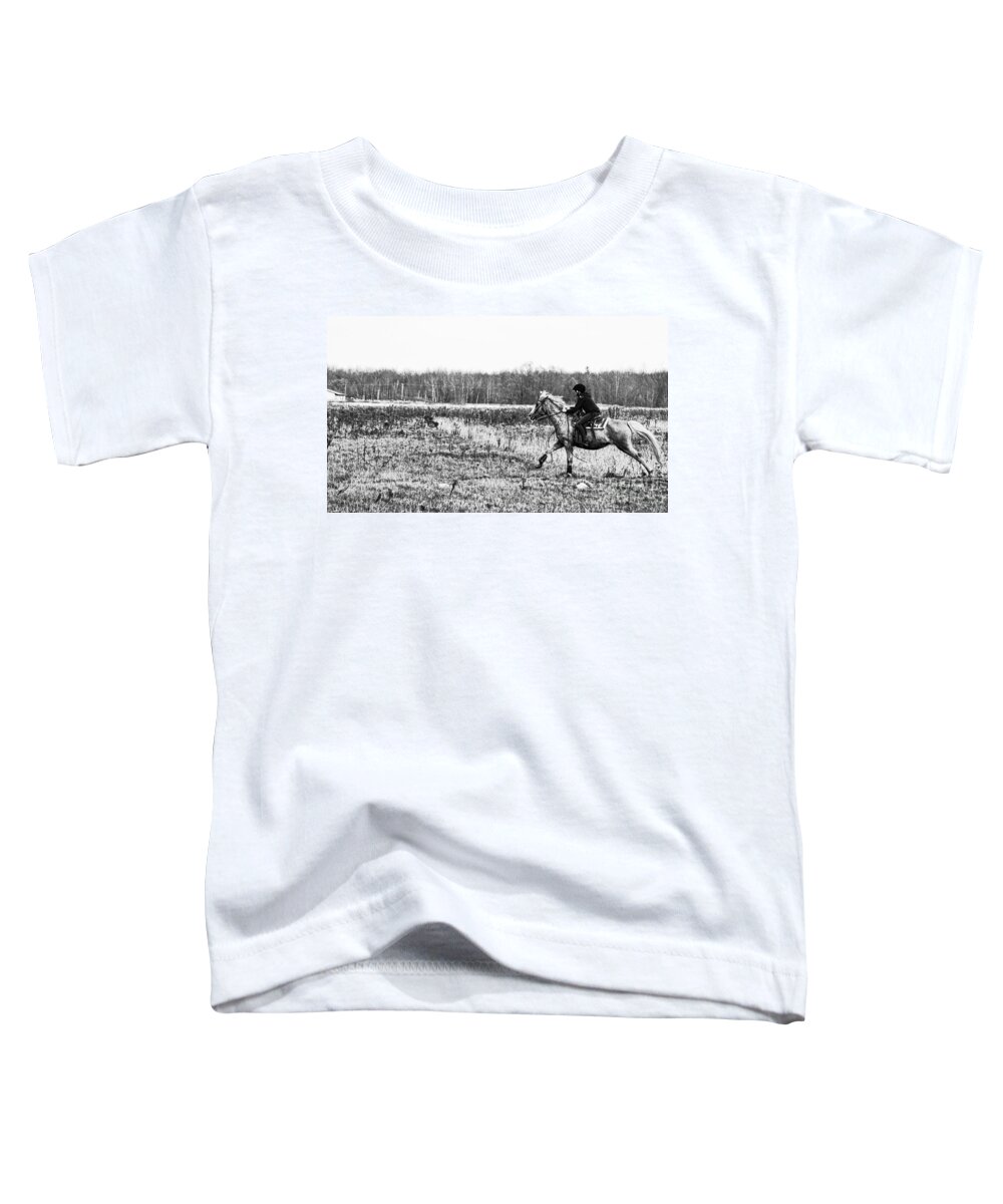 Horse Toddler T-Shirt featuring the photograph Let Freedom Rein by Traci Cottingham