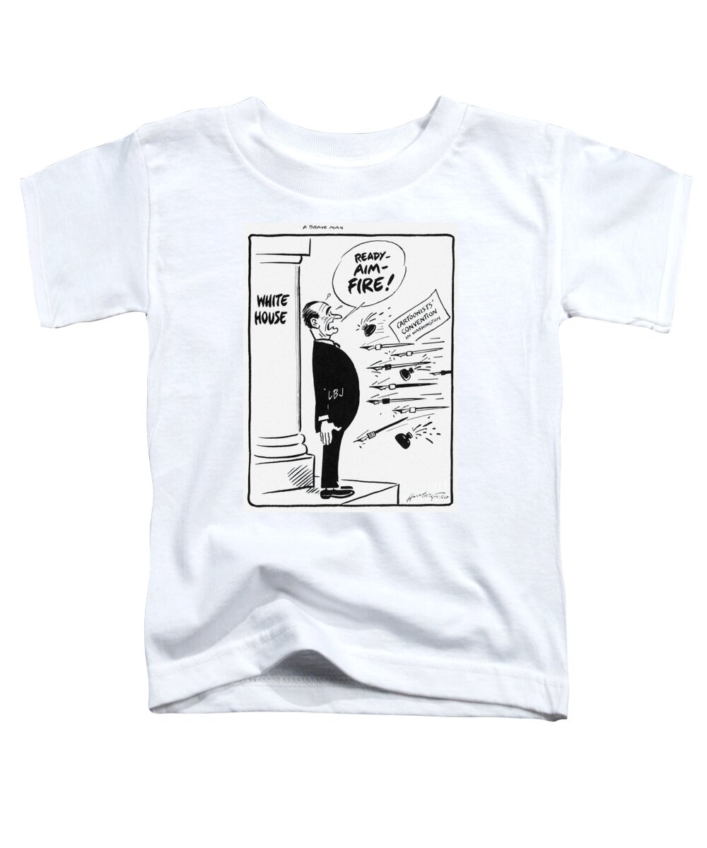 Lyndon B. Johnson: Cartoon Toddler T-Shirt by Granger - Pixels