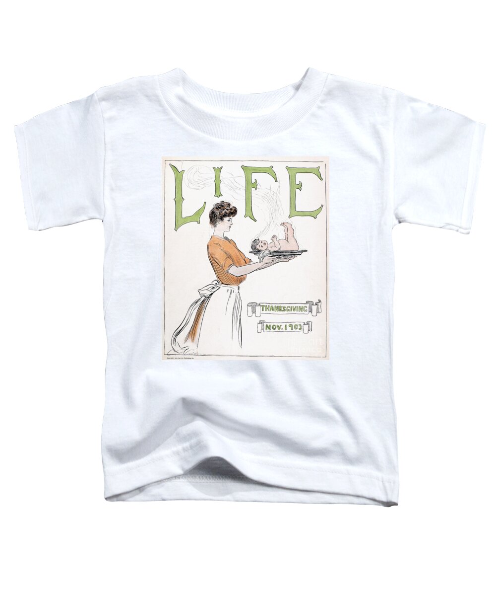 1903 Toddler T-Shirt featuring the drawing Life Magazine Cover, 1903 by Charles Dana Gibson