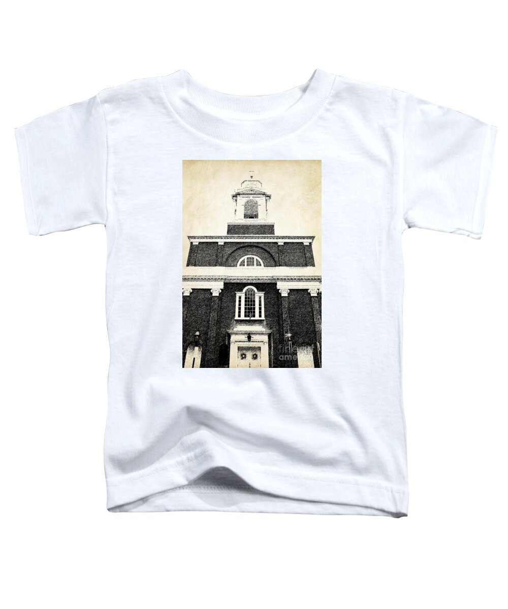 House Toddler T-Shirt featuring the photograph Old Church in Boston by Elena Elisseeva