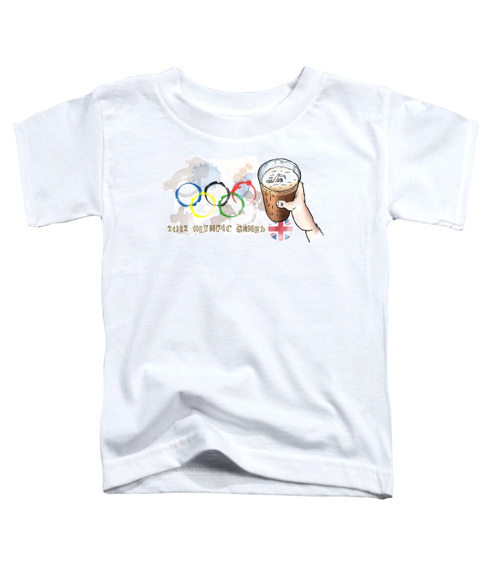 Olympics Toddler T-Shirt featuring the digital art Olympic Rings by Mark Armstrong