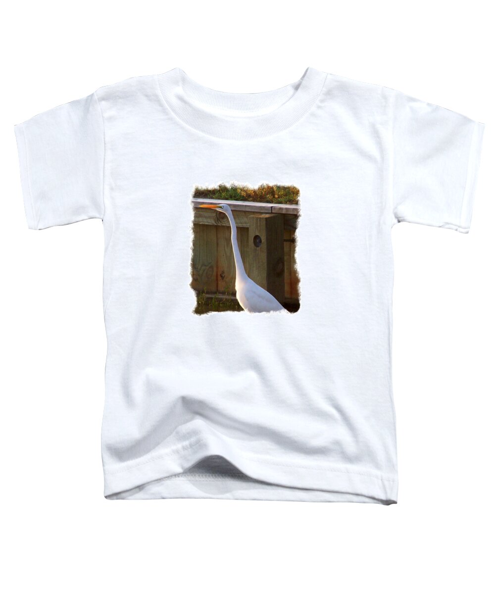 Crane Toddler T-Shirt featuring the photograph Ready For Flight by Kim Galluzzo Wozniak
