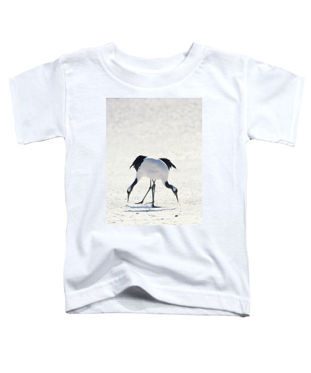 00190793 Toddler T-Shirt featuring the photograph Red-crowned Crane Pair by Konrad Wothe