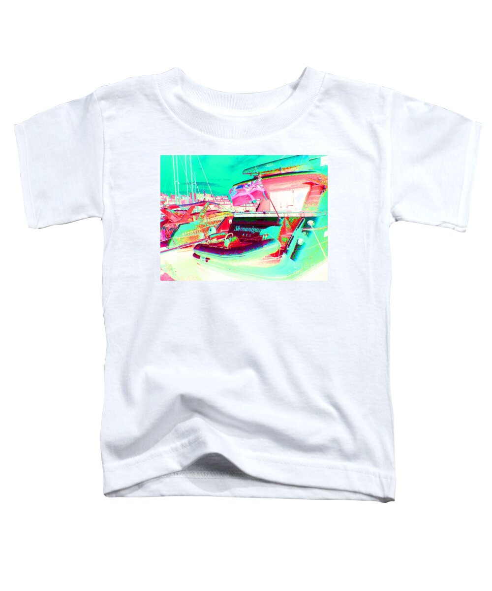 Yachting Arts Toddler T-Shirt featuring the photograph Red Flag by Rogerio Mariani