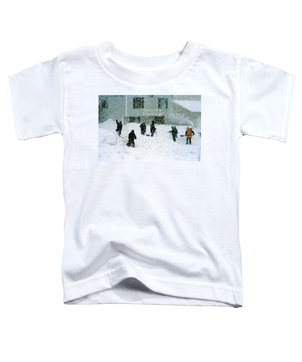 Christmas Card Toddler T-Shirt featuring the photograph Seasons Greetings by Kay Novy