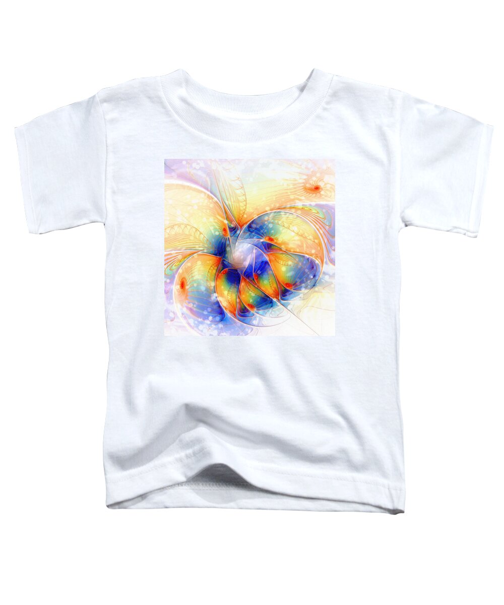 Digital Art Toddler T-Shirt featuring the digital art Snow Blossom by Amanda Moore