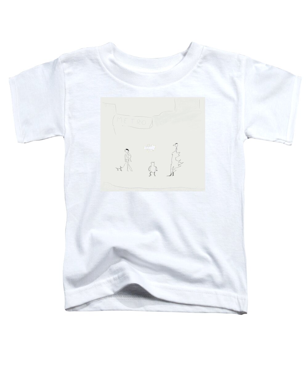 Apparition Toddler T-Shirt featuring the digital art Street Apparition by Kevin McLaughlin