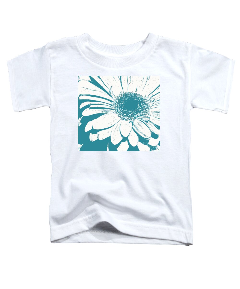 Flower Toddler T-Shirt featuring the photograph Teal decorator Gerbera by Jim And Emily Bush