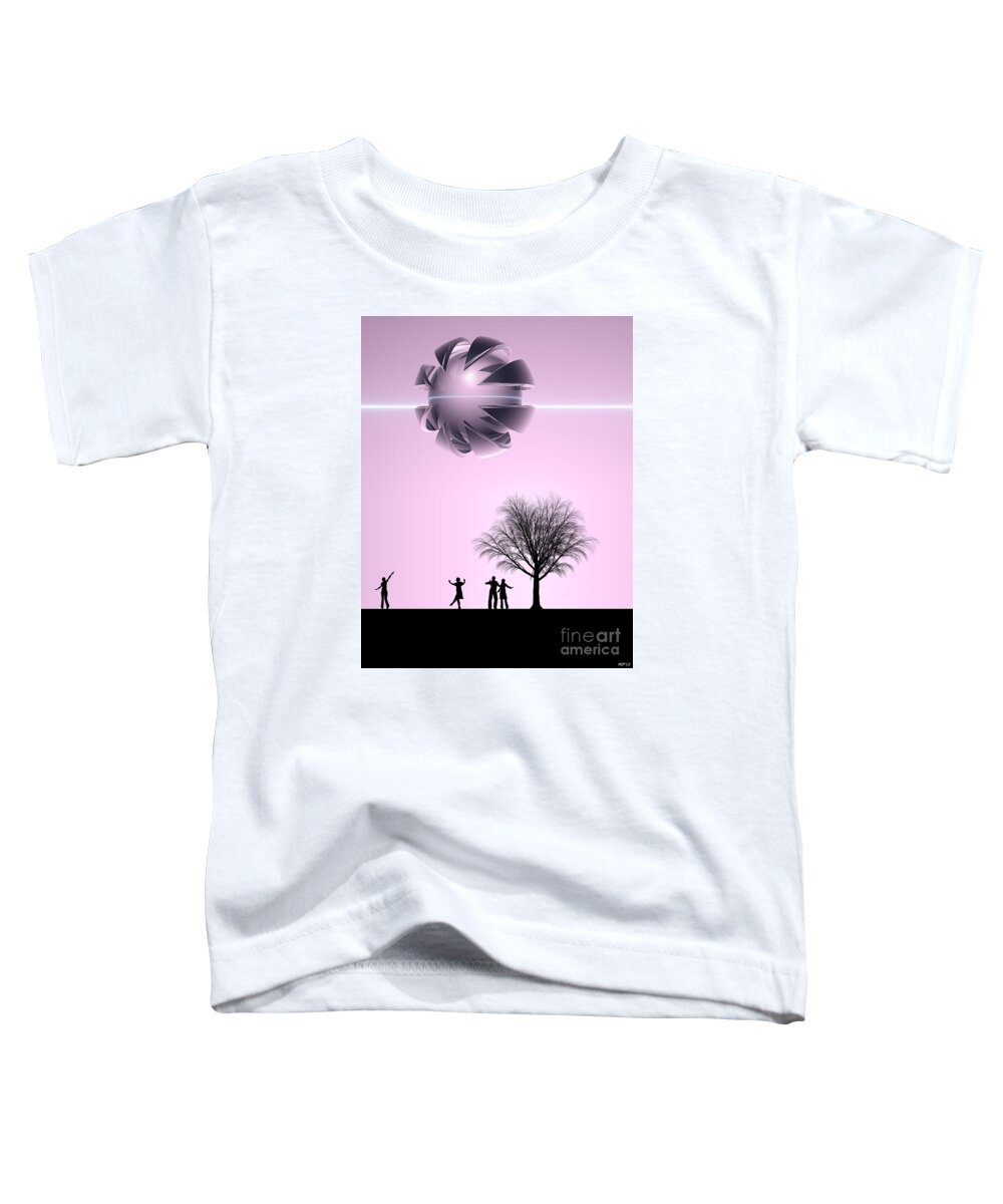 Science Fiction Toddler T-Shirt featuring the digital art UFO Sighting by Phil Perkins