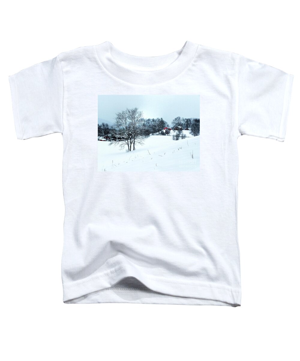Alone Toddler T-Shirt featuring the photograph Winter Landscape 1 by Dan Stone