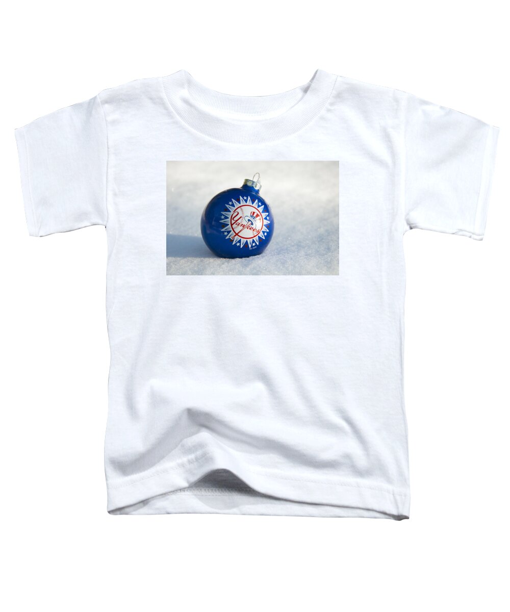 Yankees Toddler T-Shirt featuring the photograph Yankees Ornament by Glenn Gordon