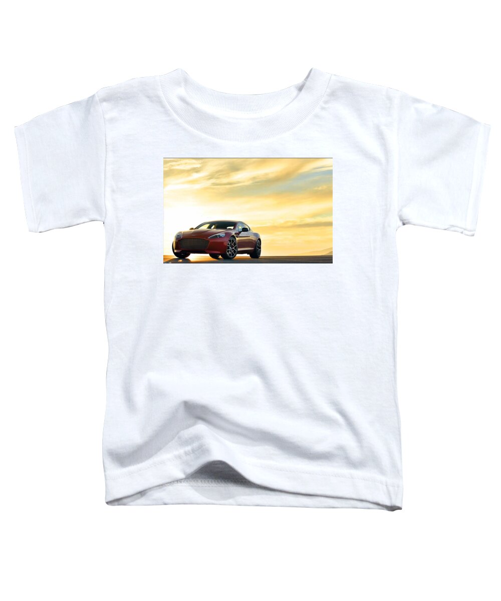 Aston Martin Rapide Toddler T-Shirt featuring the photograph Aston Martin Rapide #1 by Jackie Russo