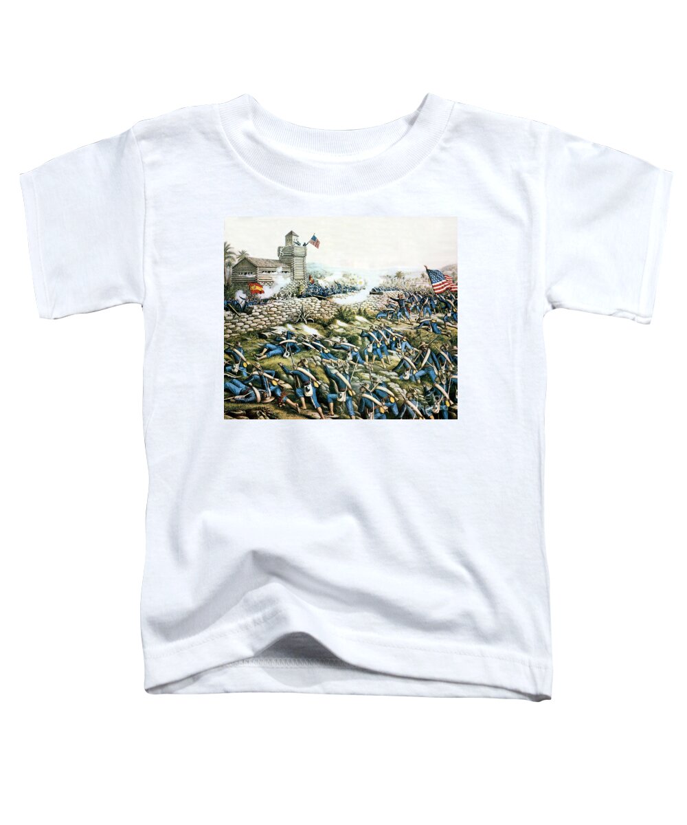 Military Toddler T-Shirt featuring the photograph Battle Of San Juan Hill, 1898 #1 by Science Source