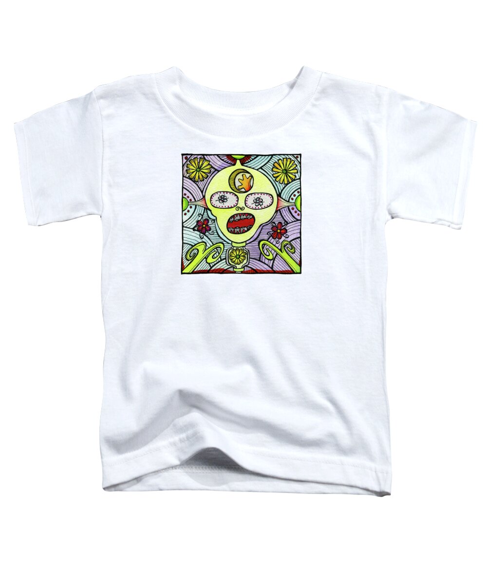 Paintings Toddler T-Shirt featuring the painting Besty by Dar Freeland