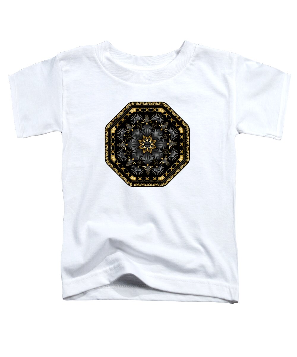 Mandala Toddler T-Shirt featuring the digital art Circularium No. 2616 by Alan Bennington