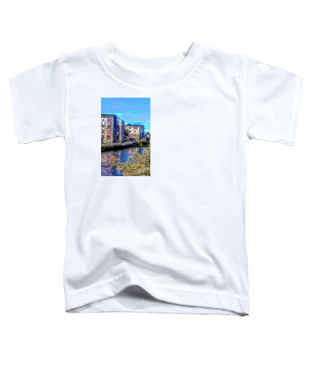 Galway Toddler T-Shirt featuring the painting paintings of Galway ,Ireland by Mary Cahalan Lee - aka PIXI