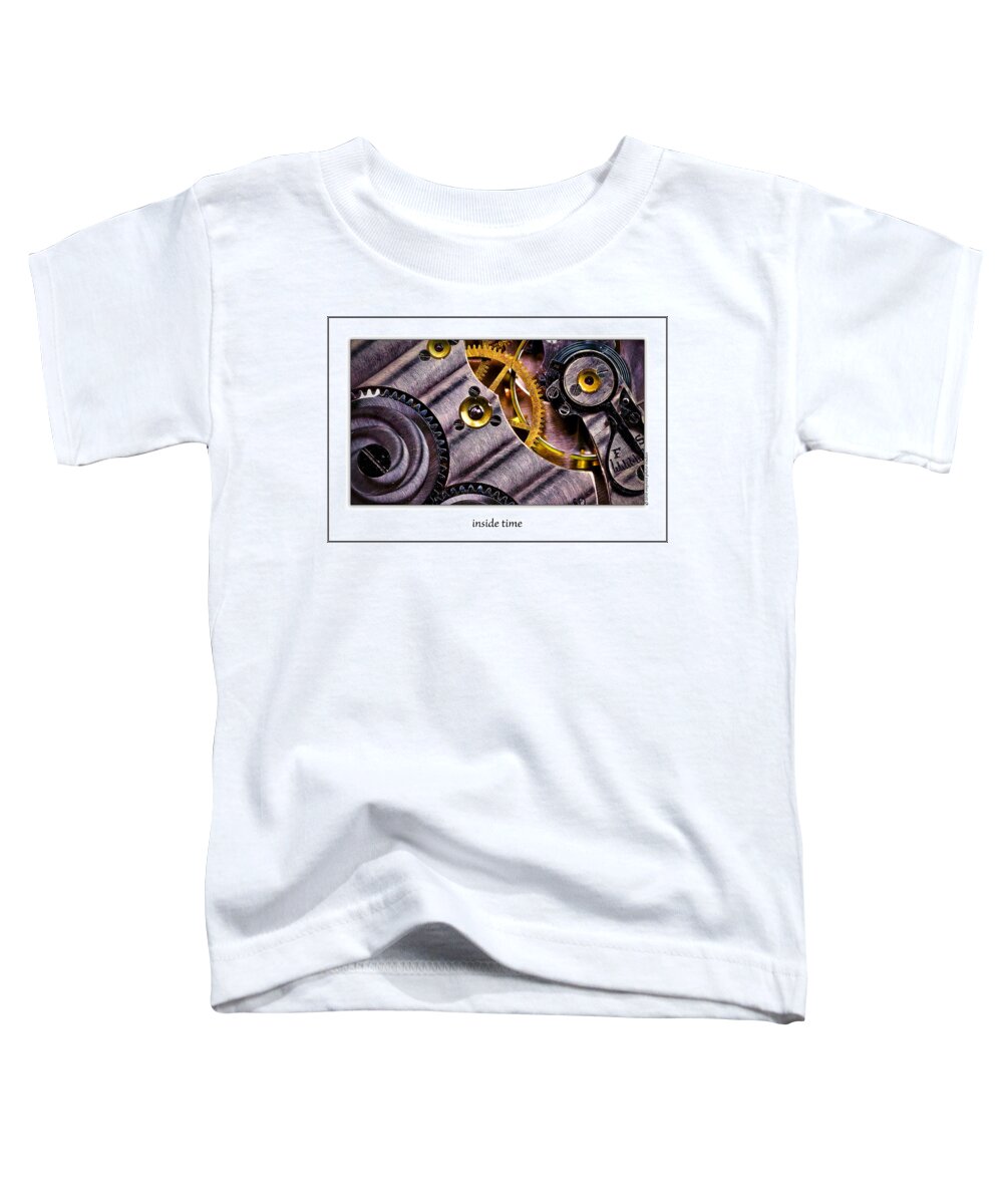 Antique Toddler T-Shirt featuring the photograph Inside Time #1 by Onyonet Photo studios