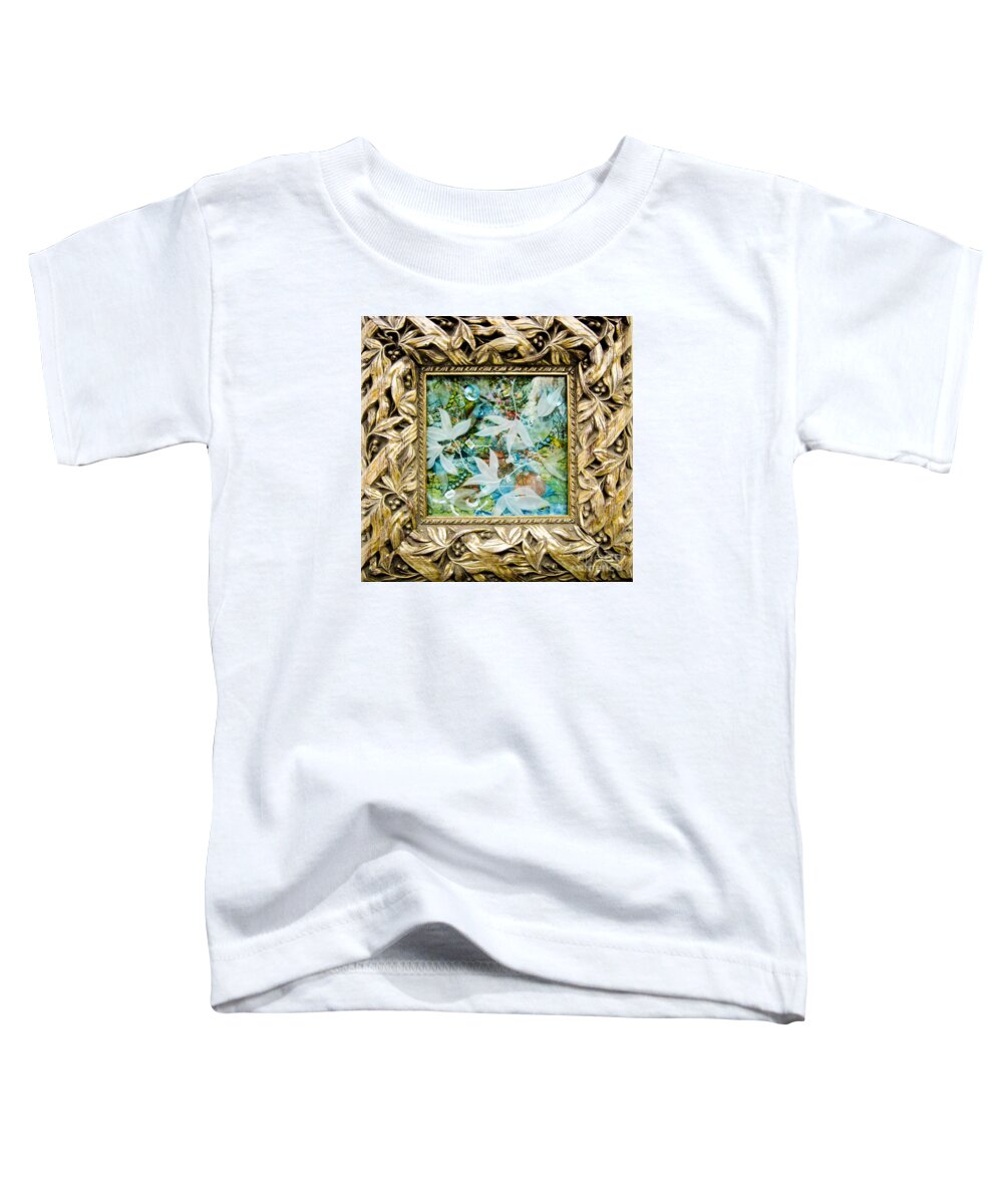 Red Toddler T-Shirt featuring the glass art Random Fancies by Alone Larsen