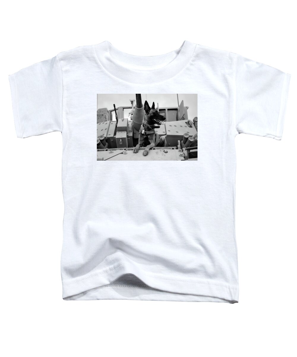 Tank Toddler T-Shirt featuring the photograph Military Buddy #1 by Mountain Dreams