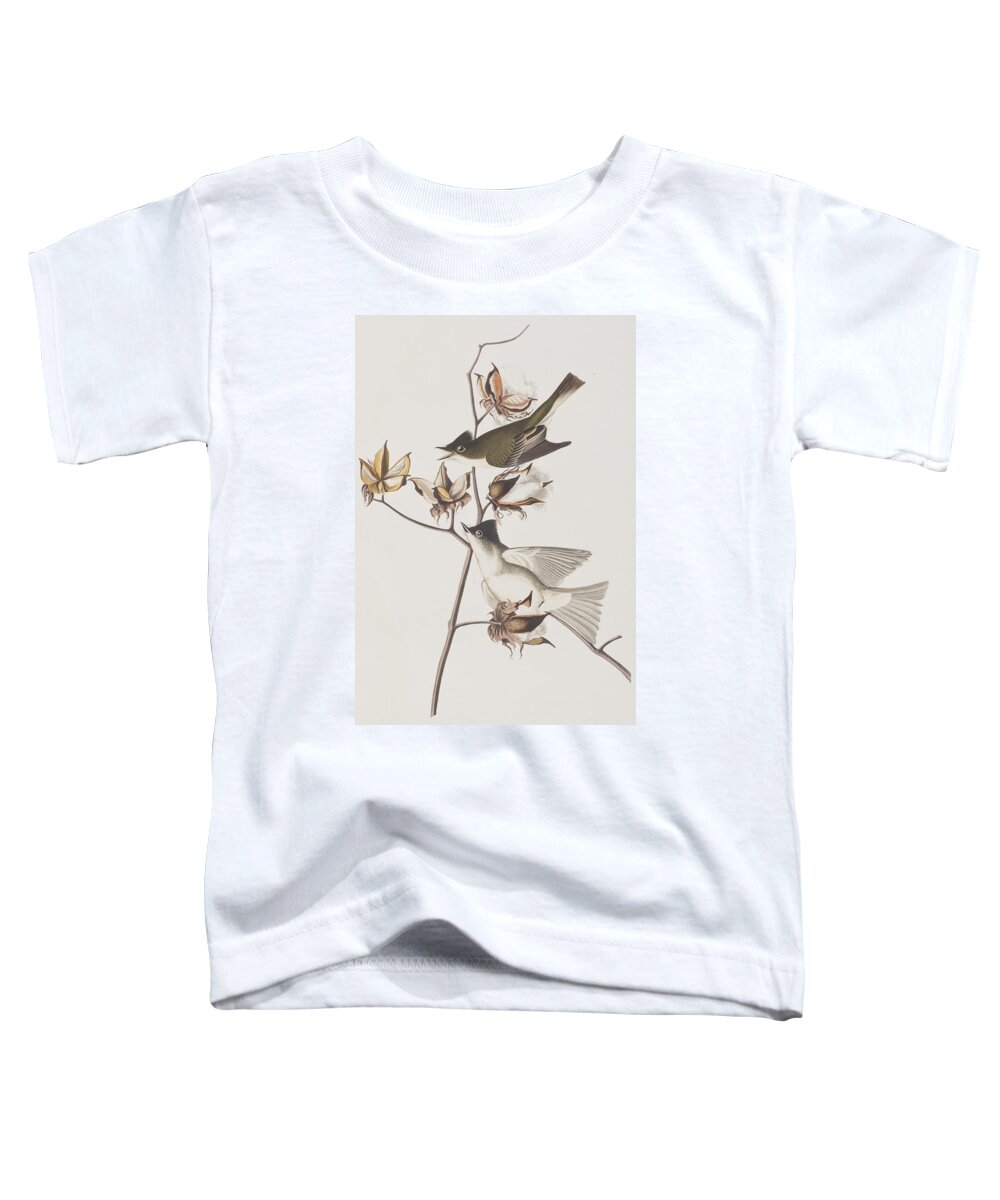 Pewit Flycatcher Toddler T-Shirt featuring the painting Pewit Flycatcher by John James Audubon