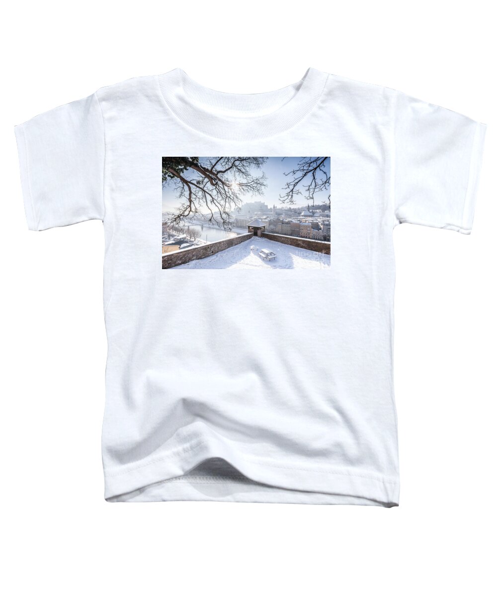 Alps Toddler T-Shirt featuring the photograph Salzburg Winter Dreams #1 by JR Photography