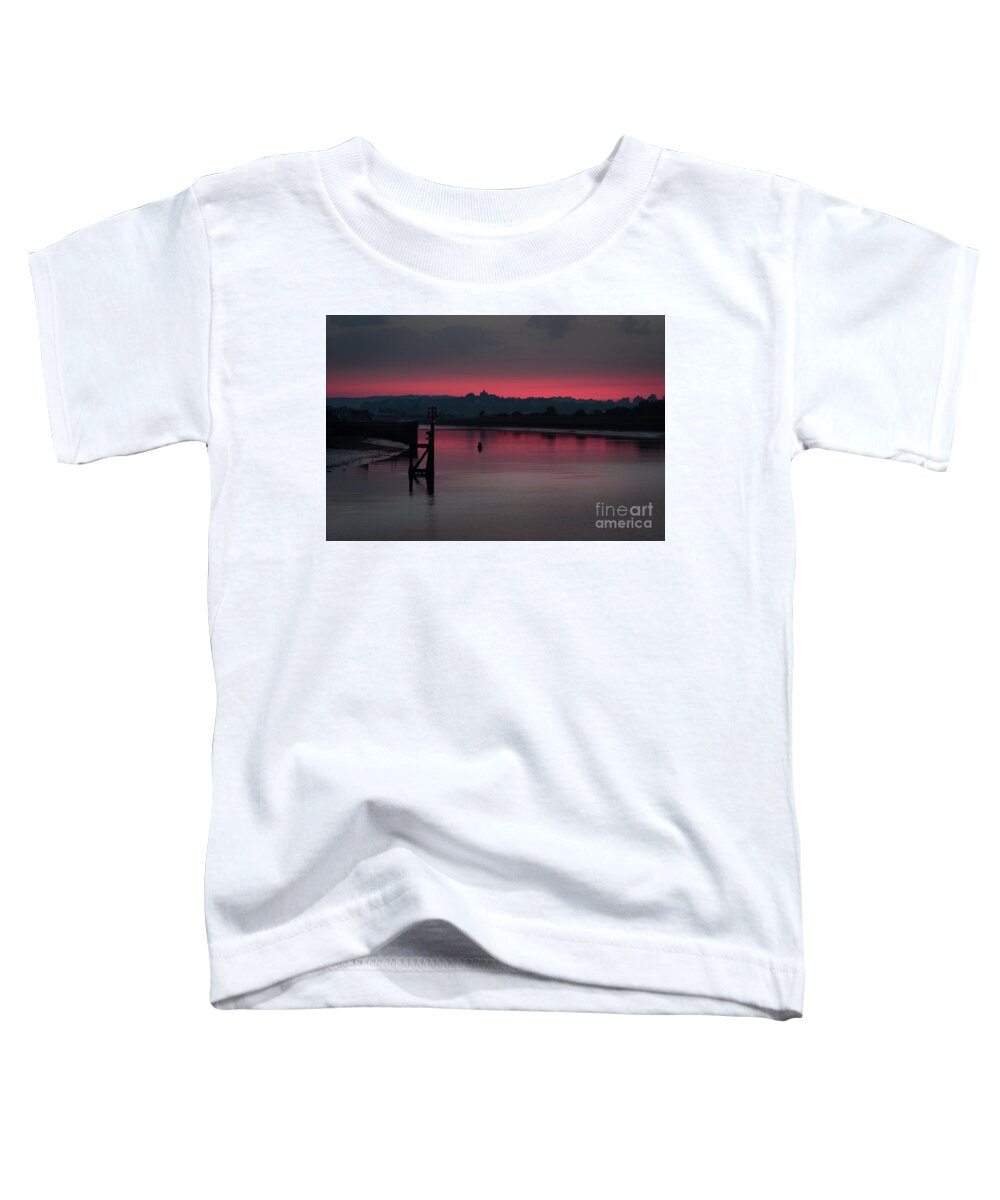 Sunset Toddler T-Shirt featuring the photograph Sunset on the River #1 by Perry Rodriguez