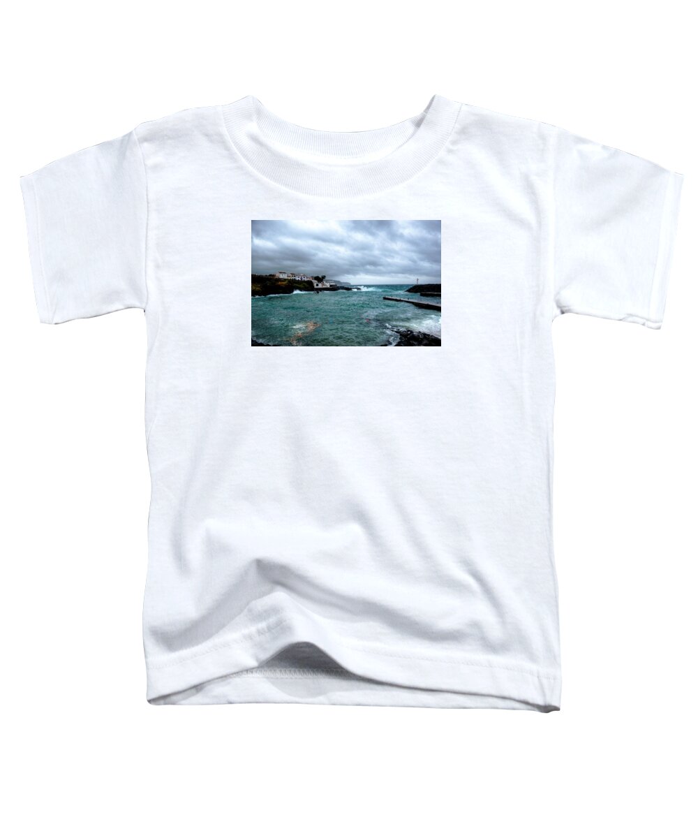 Action Toddler T-Shirt featuring the photograph Waves-71 #1 by Joseph Amaral