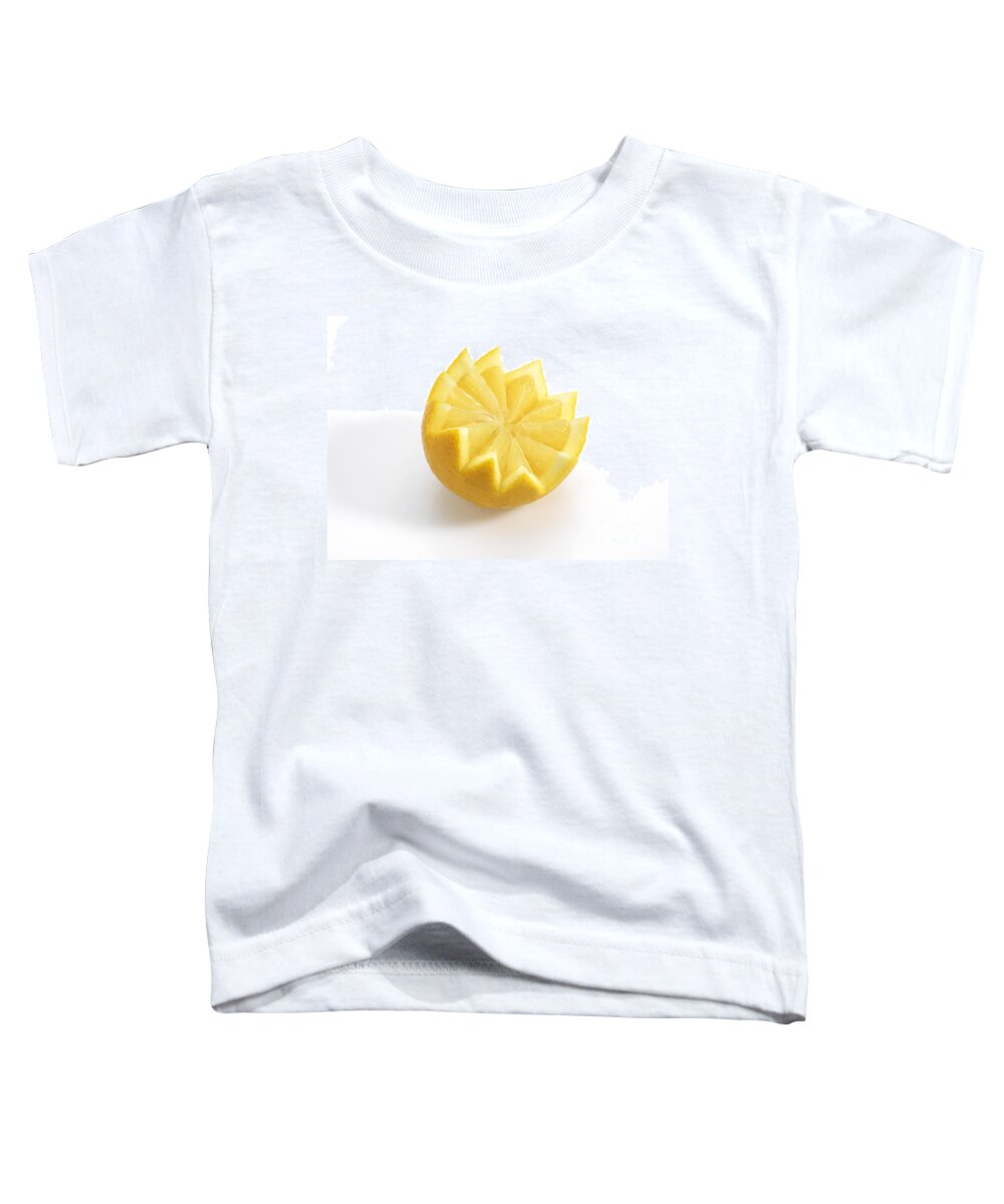 Botany Toddler T-Shirt featuring the photograph Yellow Lemon Citrus X Limon #1 by Gerard Lacz
