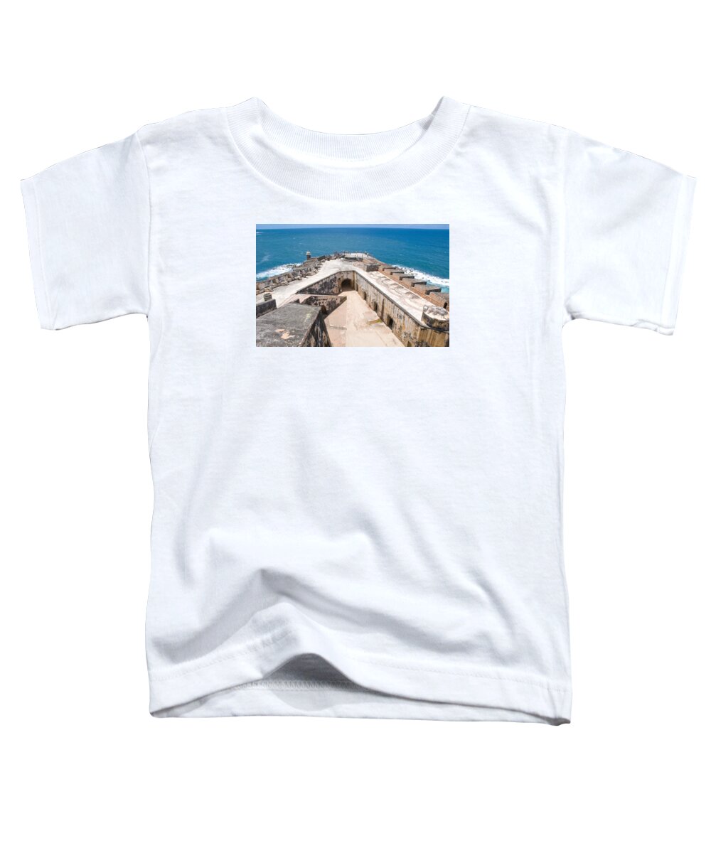 Guerite Toddler T-Shirt featuring the photograph Castillo San Felipe del Morro in San Juan - Puerto Rico #10 by Anthony Totah