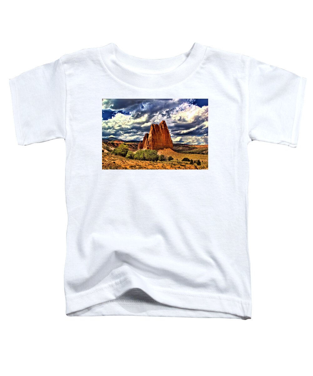 Capitol Reef National Park Toddler T-Shirt featuring the photograph Capitol Reef National Park Catherdal Valley by Mark Smith