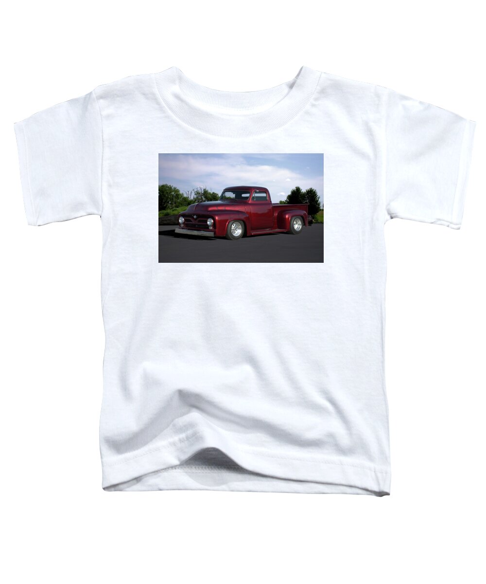 1955 Toddler T-Shirt featuring the photograph 1955 Ford Pickup by Tim McCullough