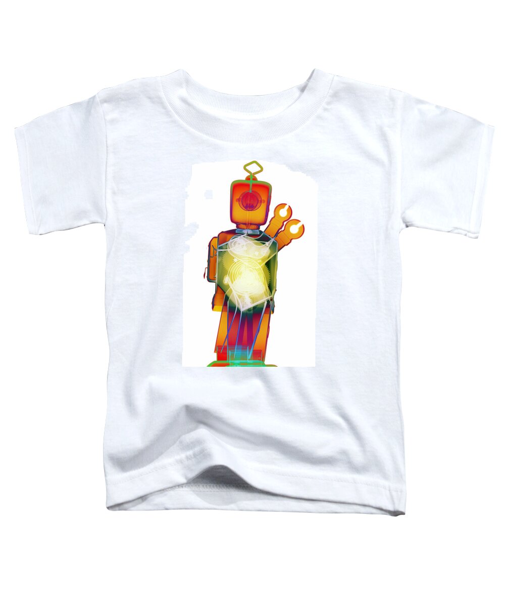 X-ray Art Toddler T-Shirt featuring the photograph D4X X-ray Robot Art Photograph #2 by Roy Livingston
