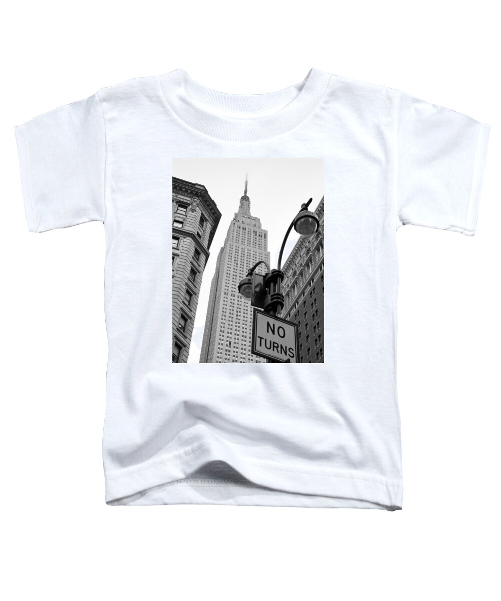 New York City Toddler T-Shirt featuring the photograph Empire State Building #2 by Michael Dorn