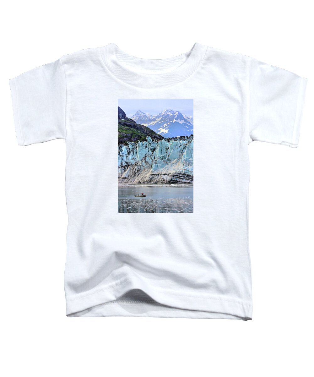 Lamplugh Glacier Toddler T-Shirt featuring the photograph Lamplugh Glacier #2 by Kristin Elmquist