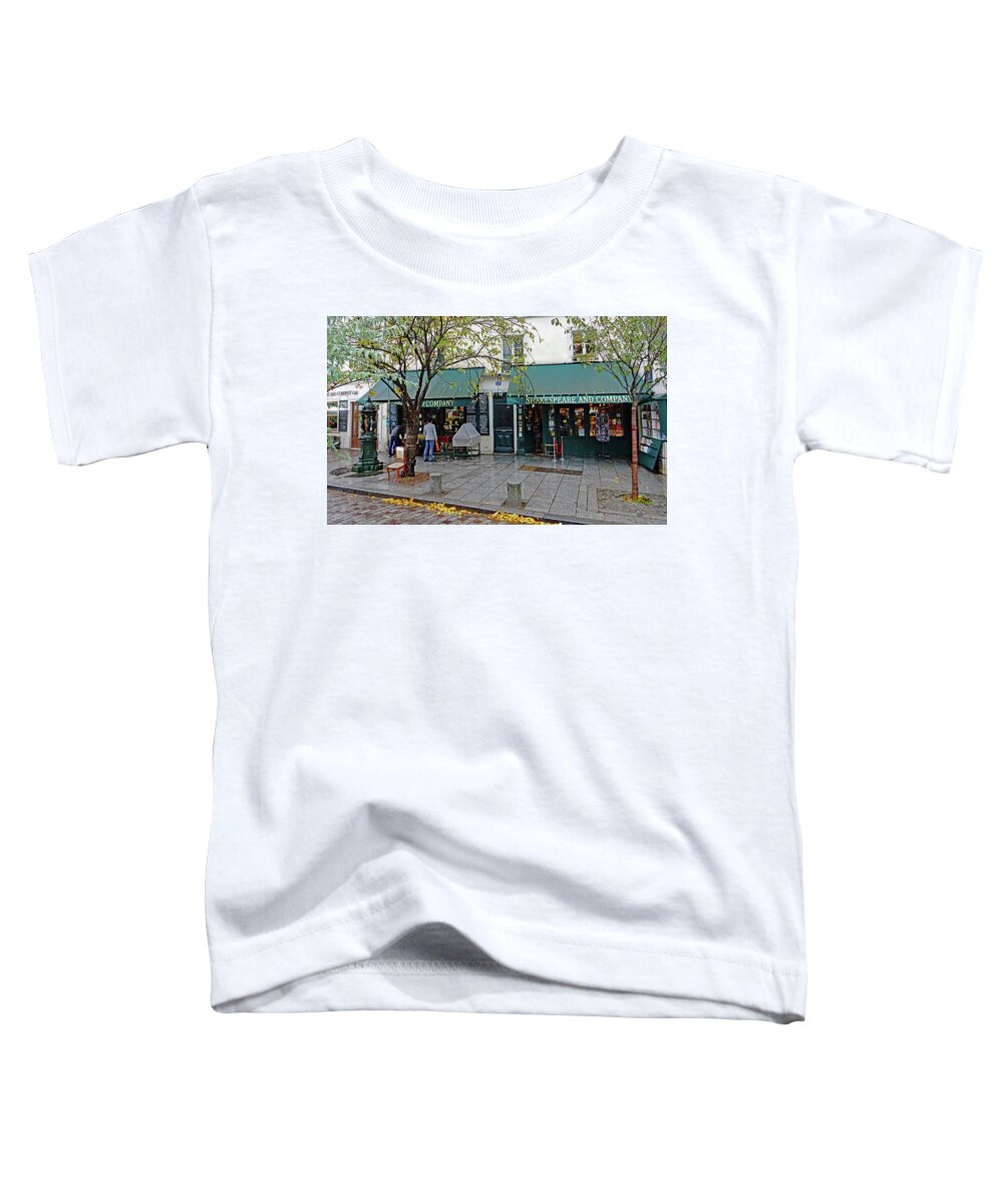 Paris Toddler T-Shirt featuring the photograph Shakespeare And Company Bookstore In Paris, France #2 by Rick Rosenshein