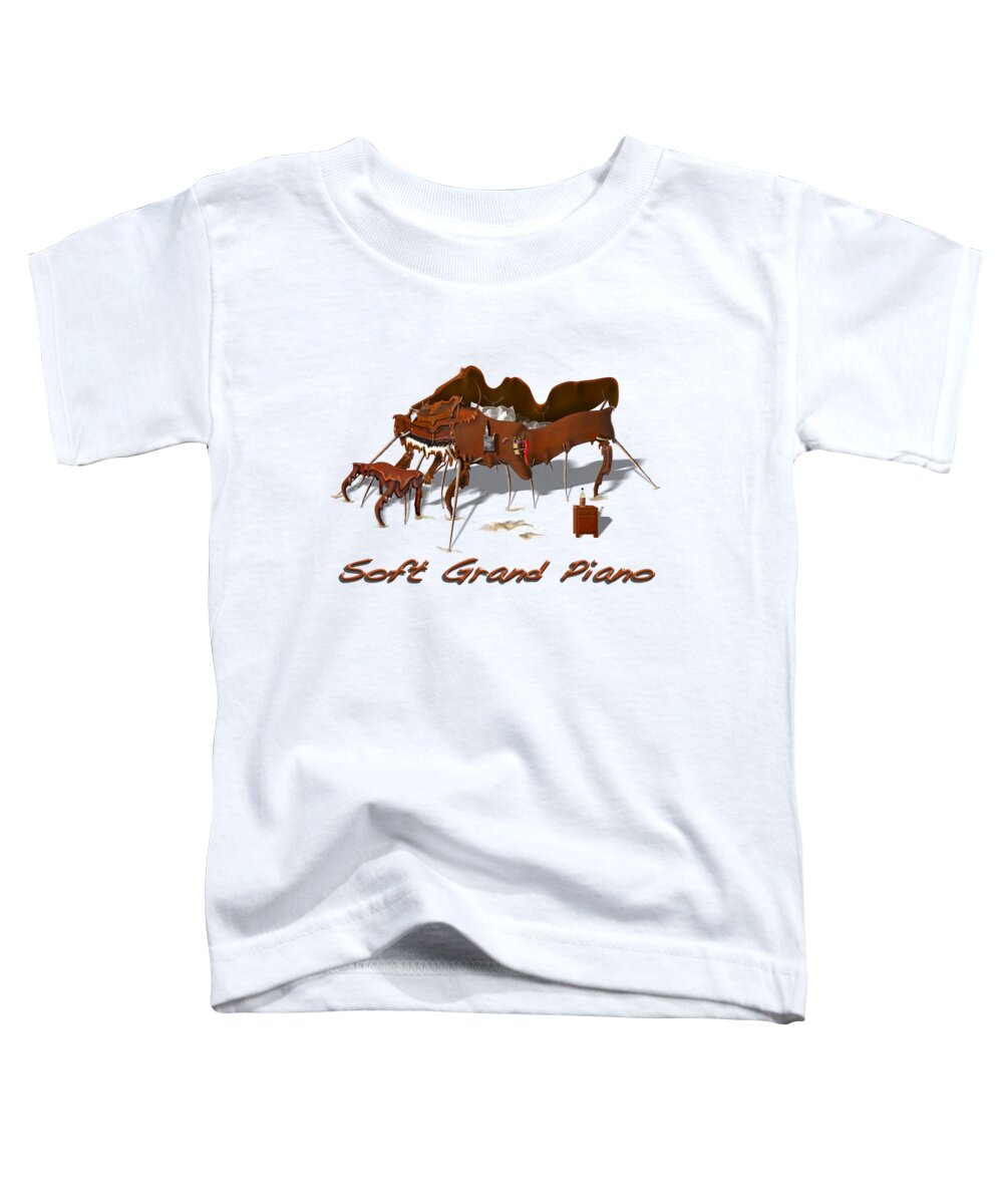 Piano T-shirt Toddler T-Shirt featuring the photograph Soft Grand Piano by Mike McGlothlen