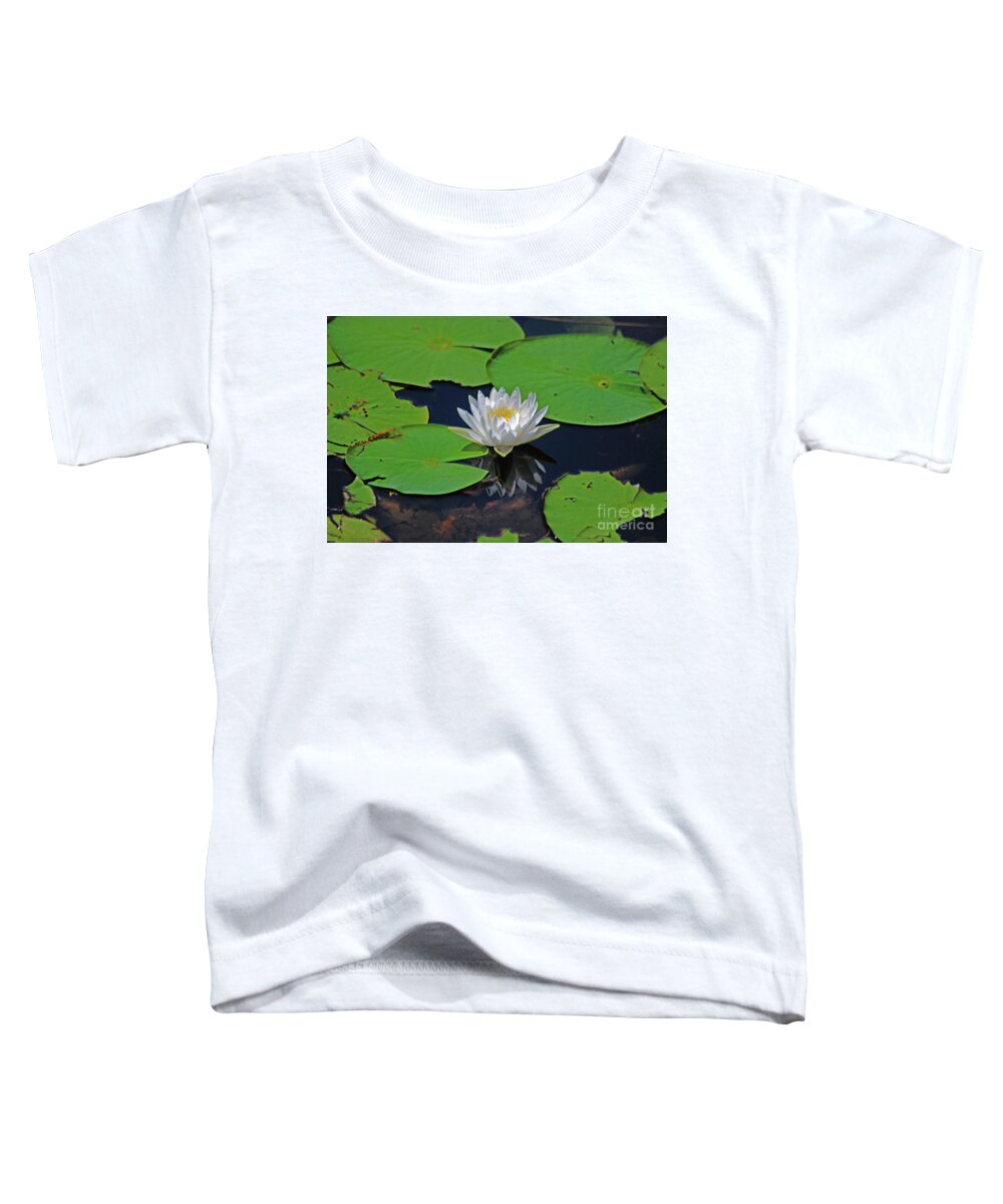 White Water Lily Toddler T-Shirt featuring the photograph 2- White Water Lily by Joseph Keane