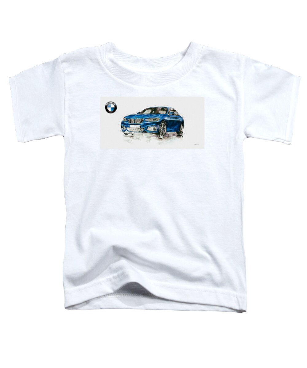 Wheels Of Fortune By Serge Averbukh Toddler T-Shirt featuring the photograph 2014 B M W 2 Series Coupe With 3d Badge by Serge Averbukh