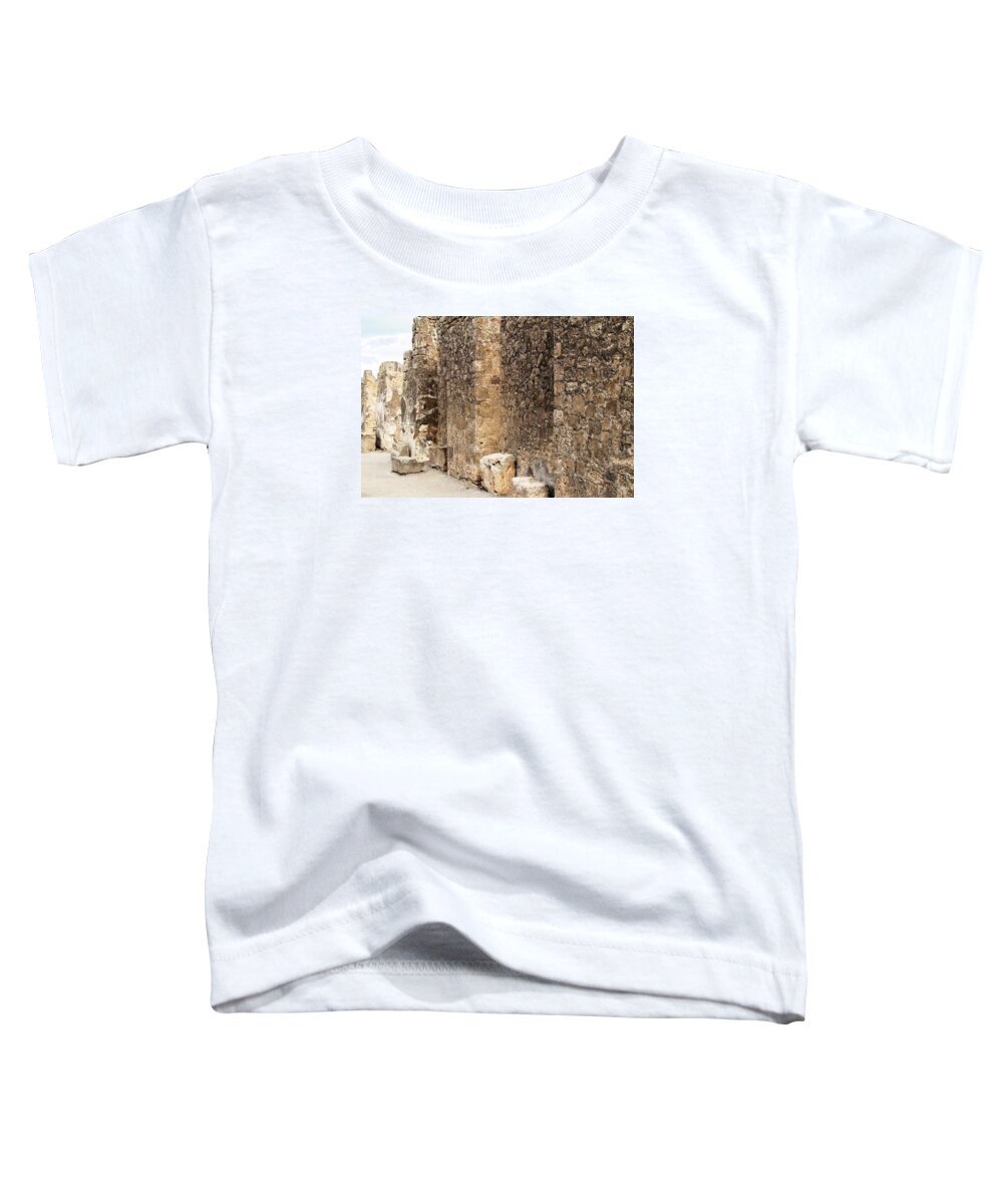 Amalfi Coast Toddler T-Shirt featuring the photograph Pompeii #3 by Donn Ingemie