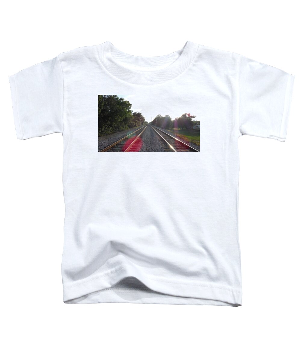 Railroad Toddler T-Shirt featuring the photograph Railroad #4 by Jackie Russo